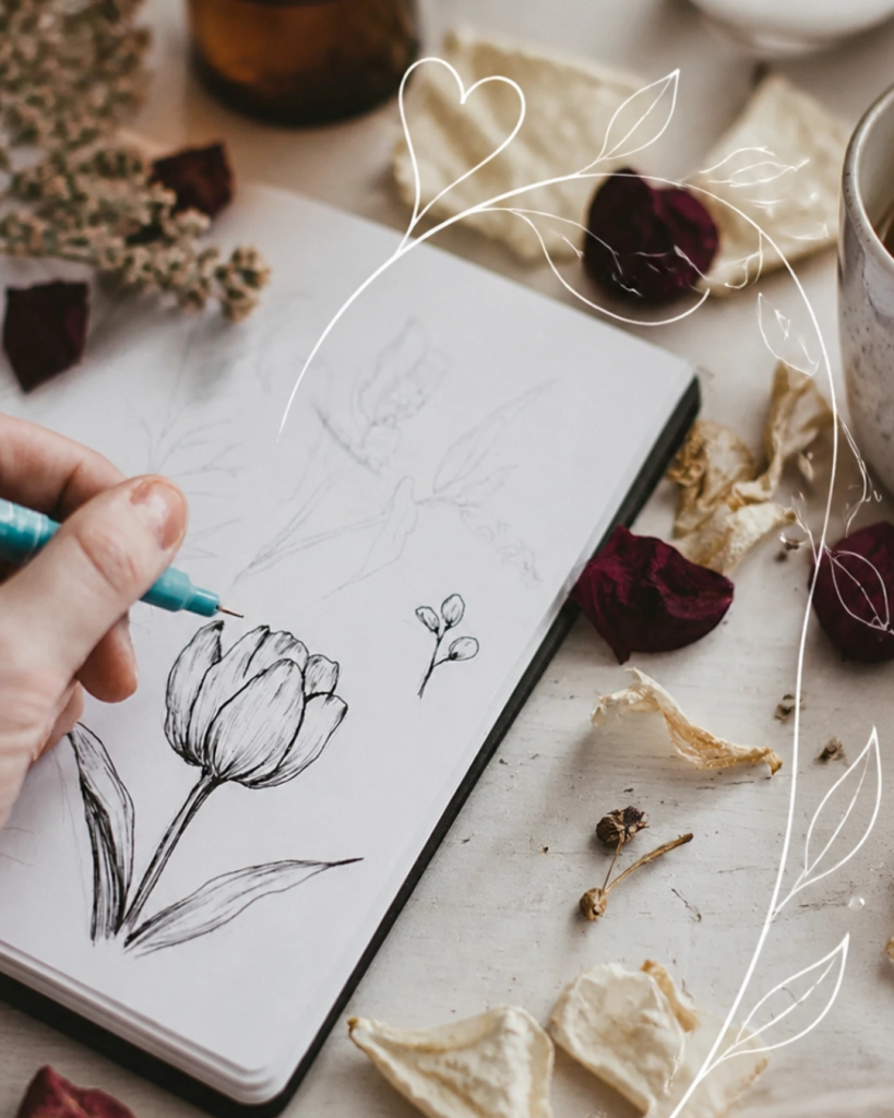 A creative workspace where the mess of creation becomes a spiritual practice.