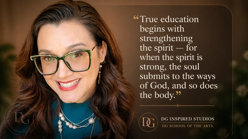 Deborah Gambrel sharing in a quote the importance of strengthening the Spirit in students