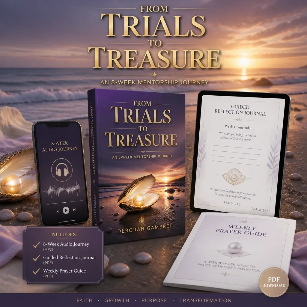 From Trials to Treasure product image for the 8-week guided reflection companion