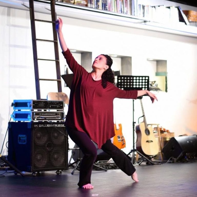 Dance Instructor demonstrating Modern Dance